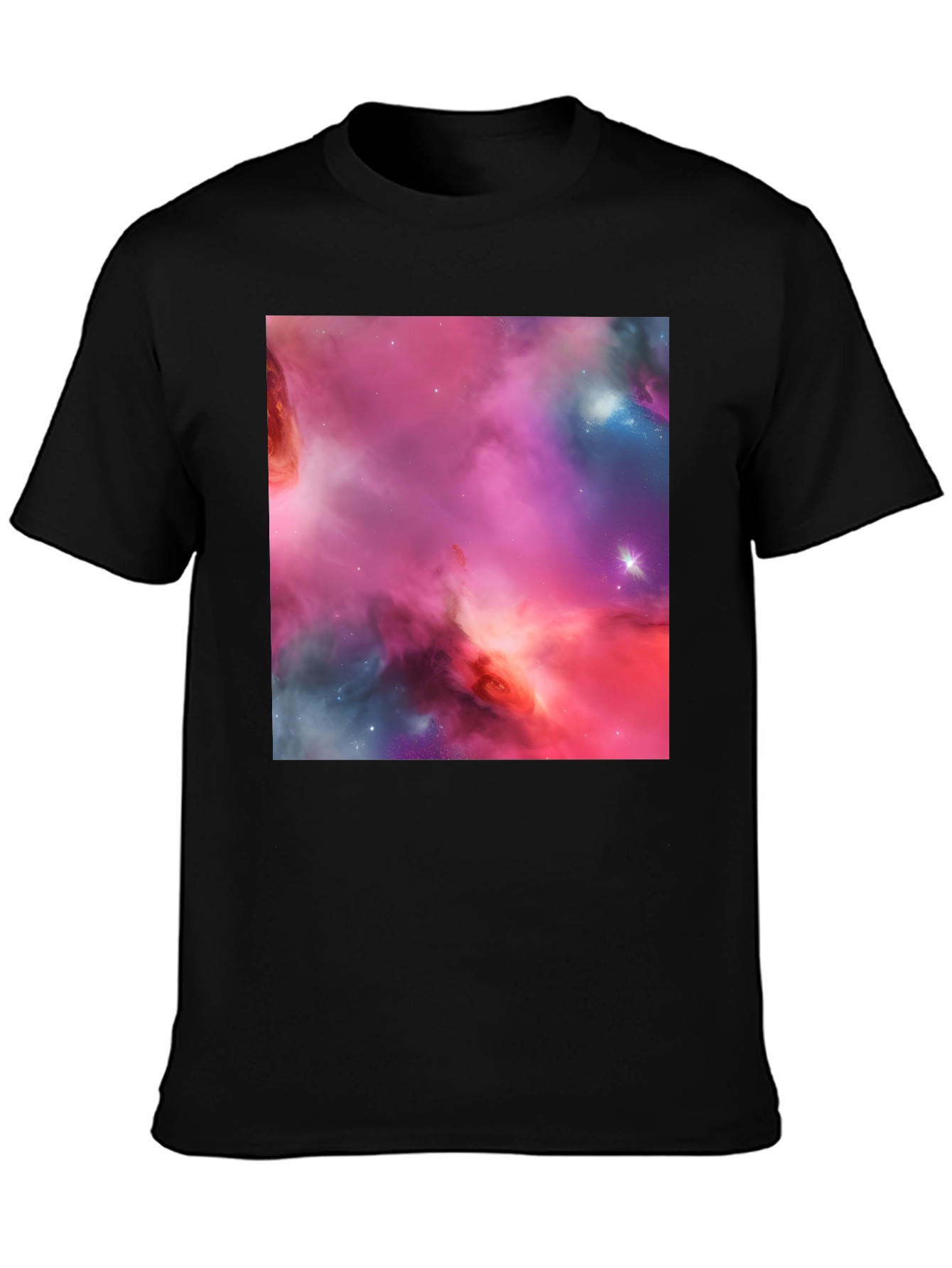 Nebula Print Black T-Shirt