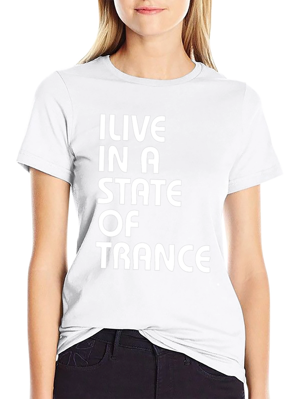 I Live In A State Of Trance Black T-Shirt