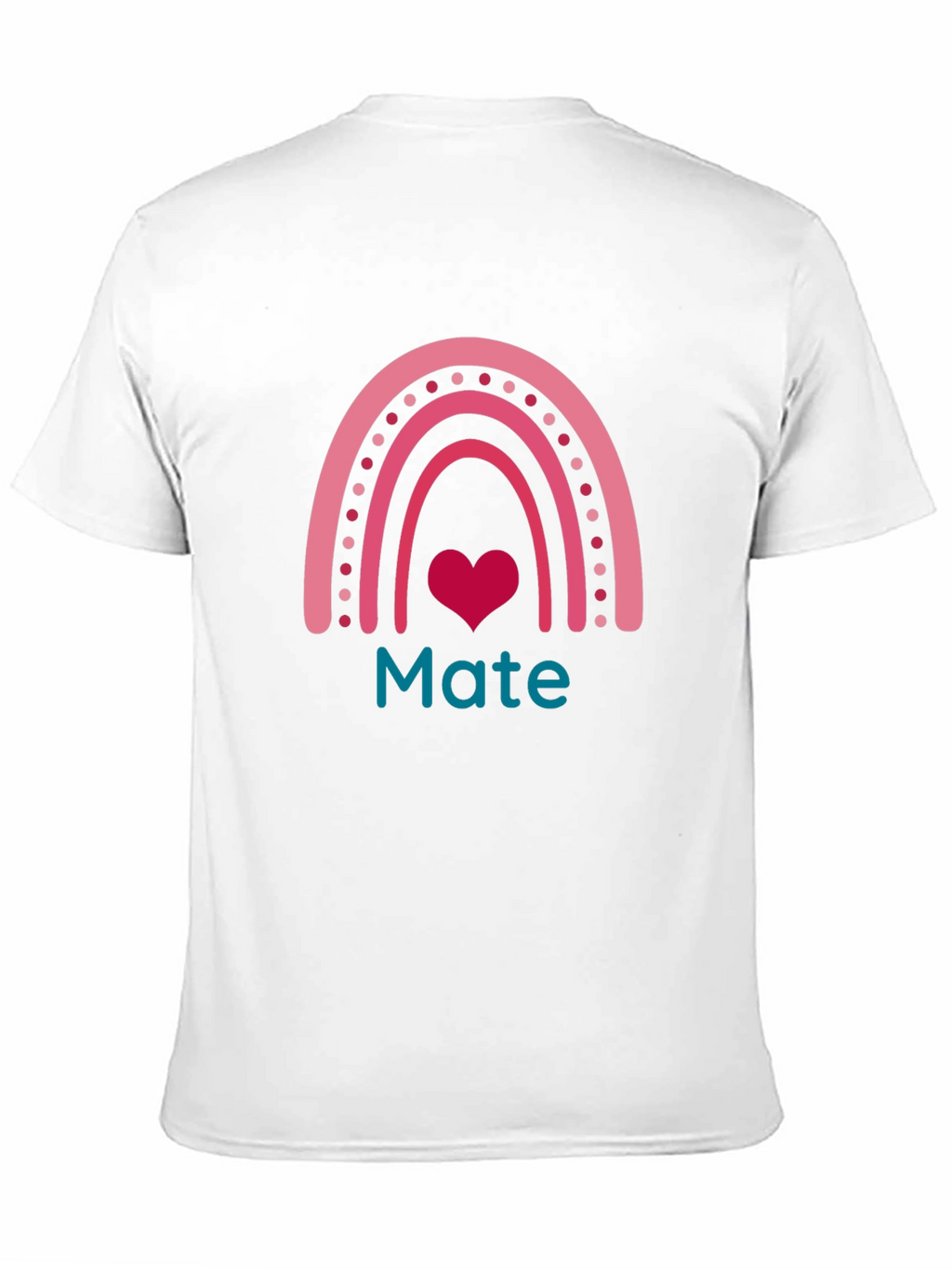 Mate Rainbow Heart Graphic Tee