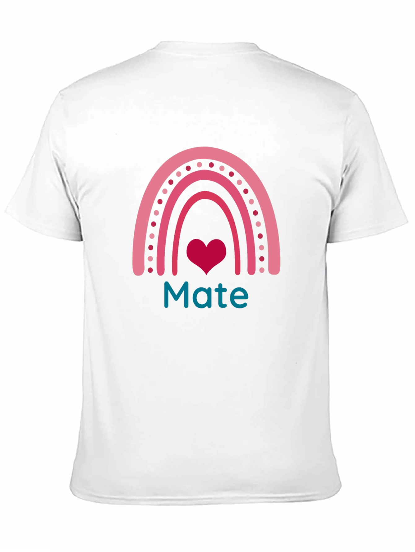 Mate Rainbow Heart Graphic Tee