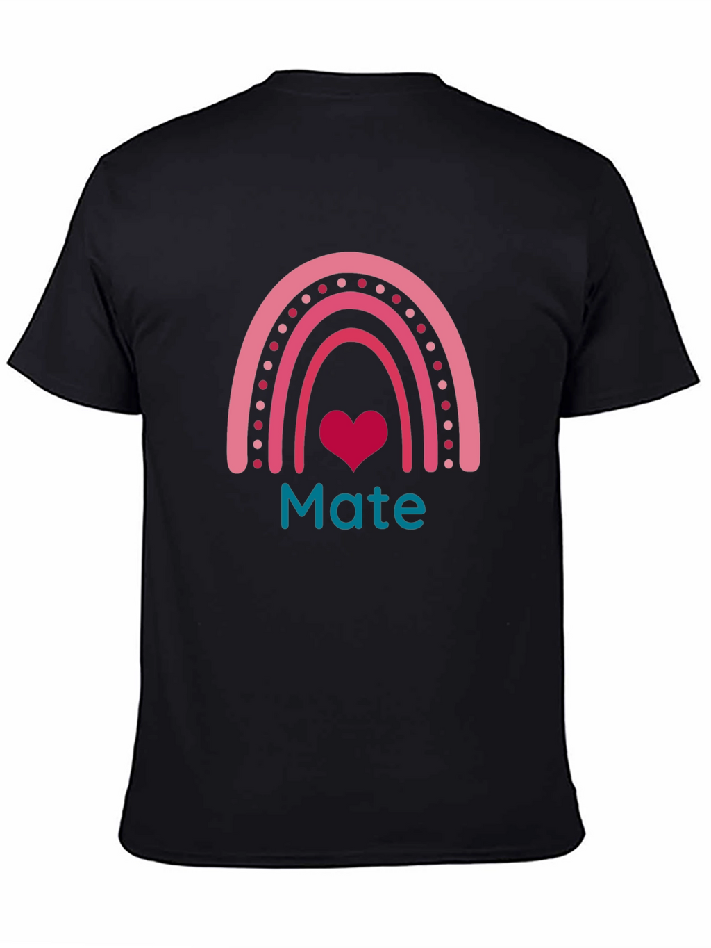 Mate Rainbow Heart Graphic Tee
