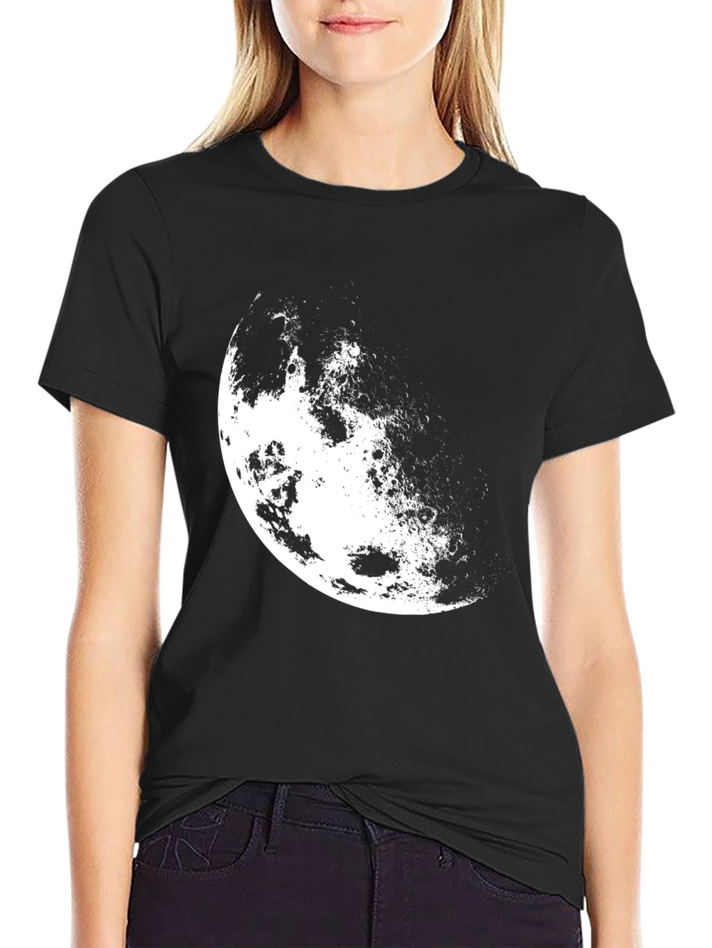 Lunar Phase Black T-Shirt