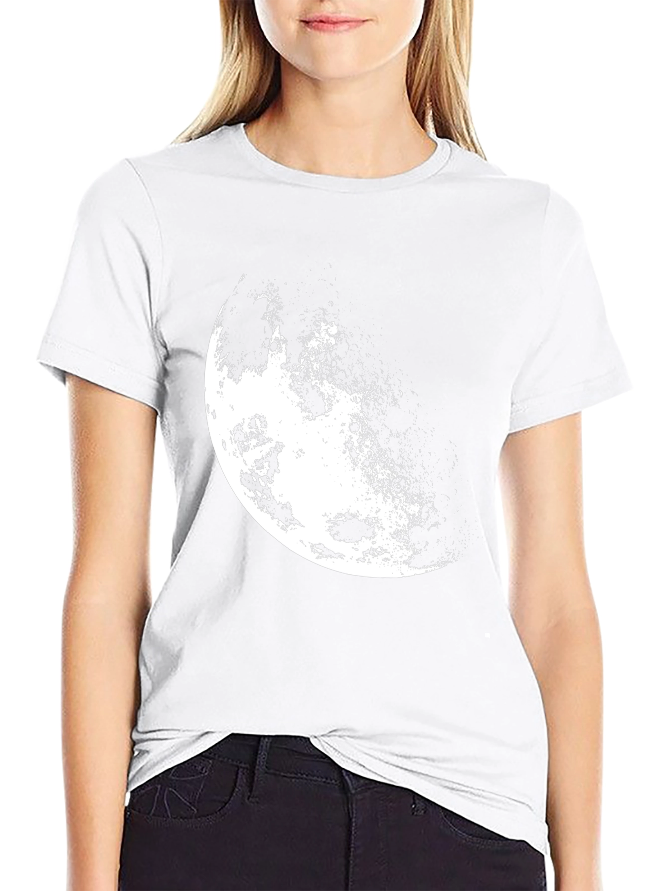 Lunar Phase Black T-Shirt
