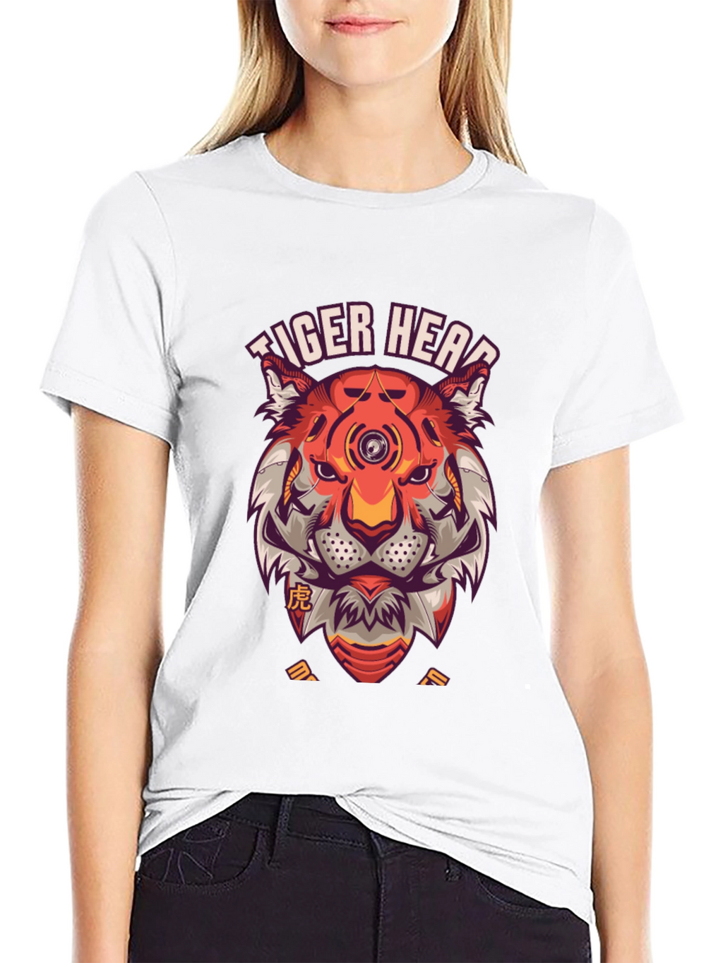 Tiger Head Graphic Print T-Shirt - Unique Streetwear