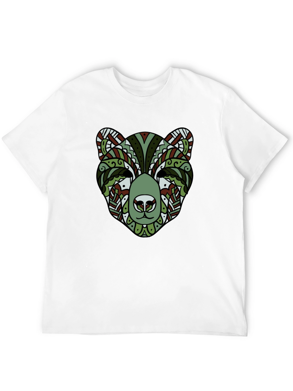 Stylish Bear Graphic Tee - Cool Animal Print Shirt