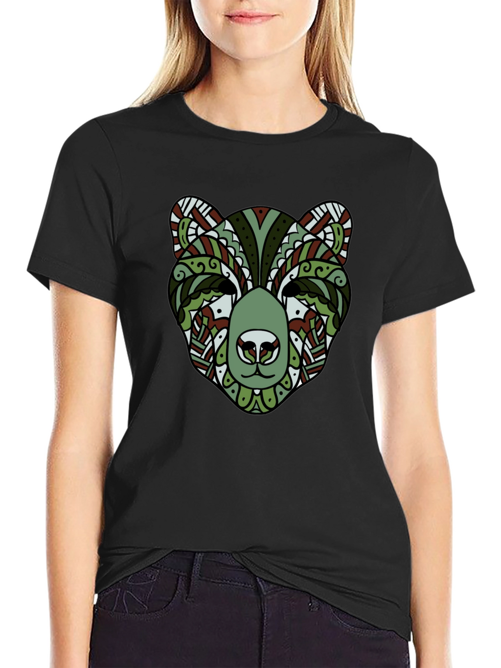 Stylish Bear Graphic Tee - Cool Animal Print Shirt