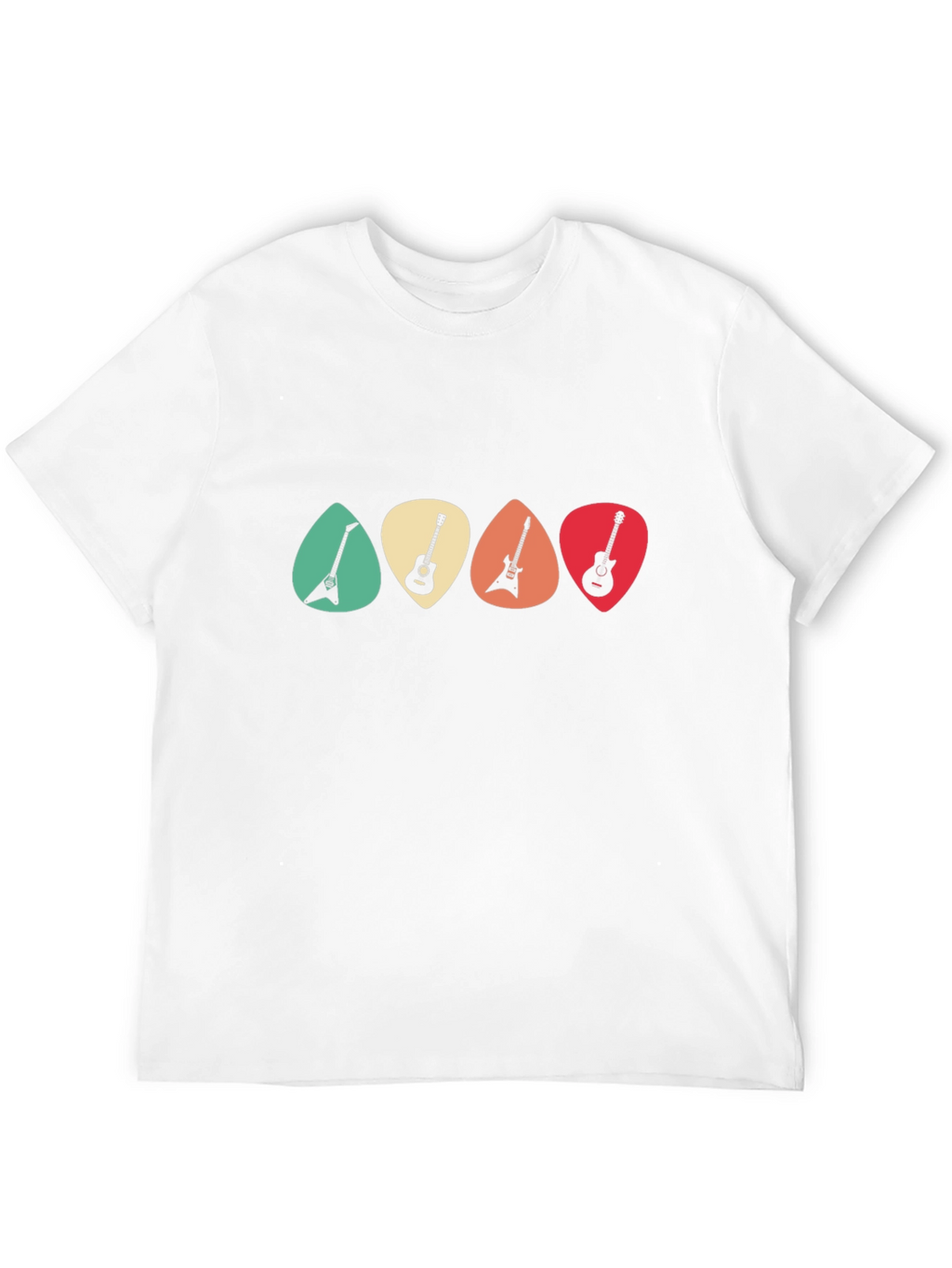Guitar Pick T-Shirt - Retro Music Tee