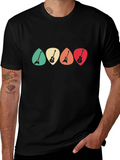 Guitar Pick T-Shirt - Retro Music Tee