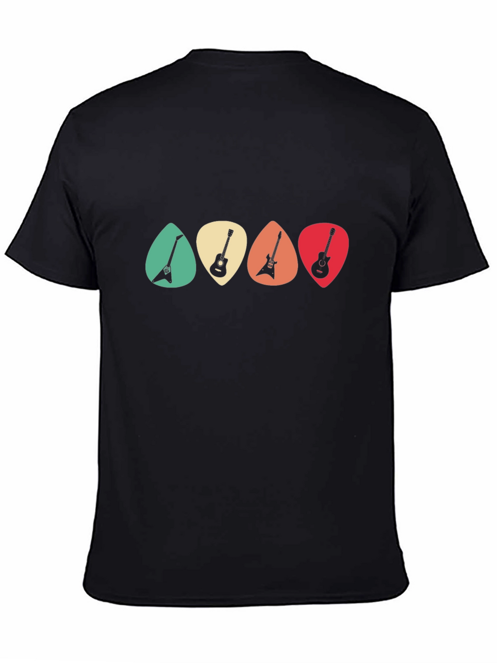 Guitar Pick T-Shirt - Retro Music Tee