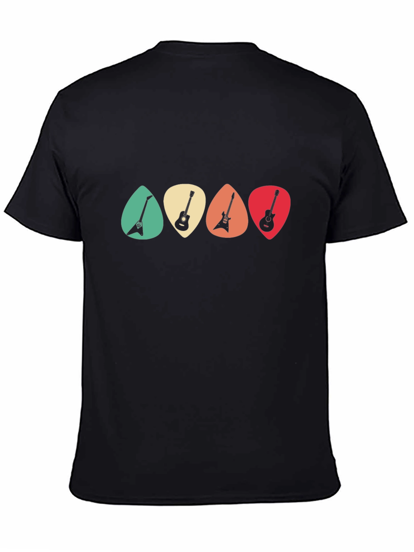 Guitar Pick T-Shirt - Retro Music Tee
