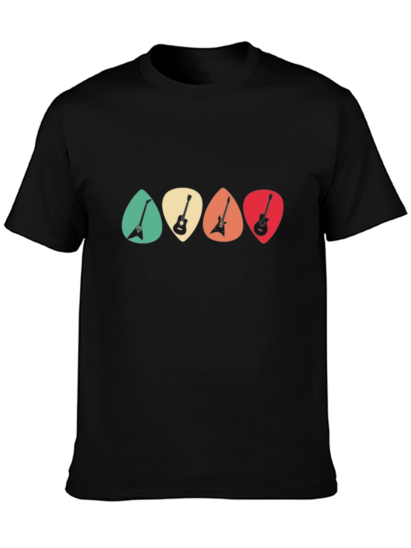 Guitar Pick T-Shirt - Retro Music Tee