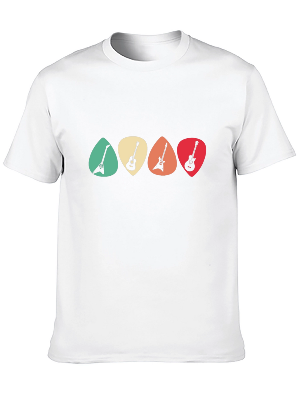 Guitar Pick T-Shirt - Retro Music Tee