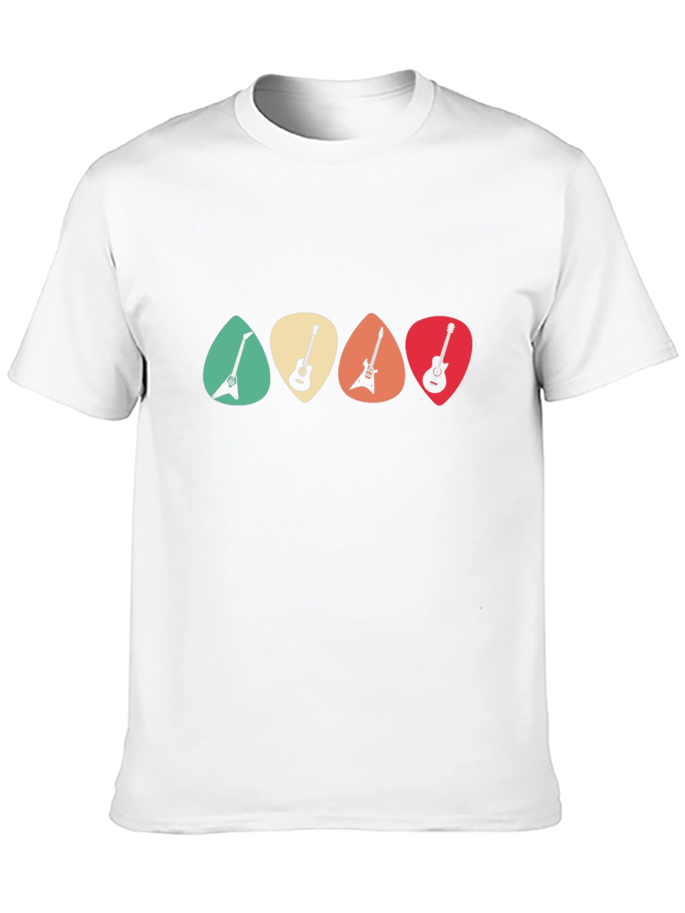 Guitar Pick T-Shirt - Retro Music Tee