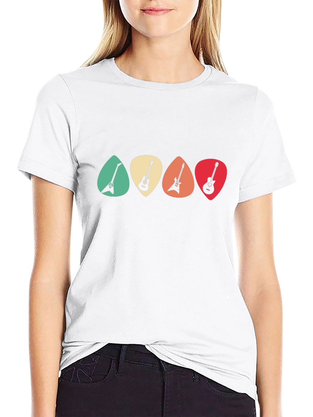 Guitar Pick T-Shirt - Retro Music Tee