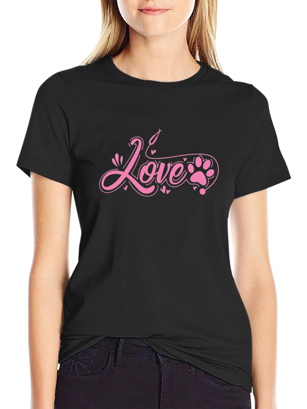 Love Paw Print T-Shirt