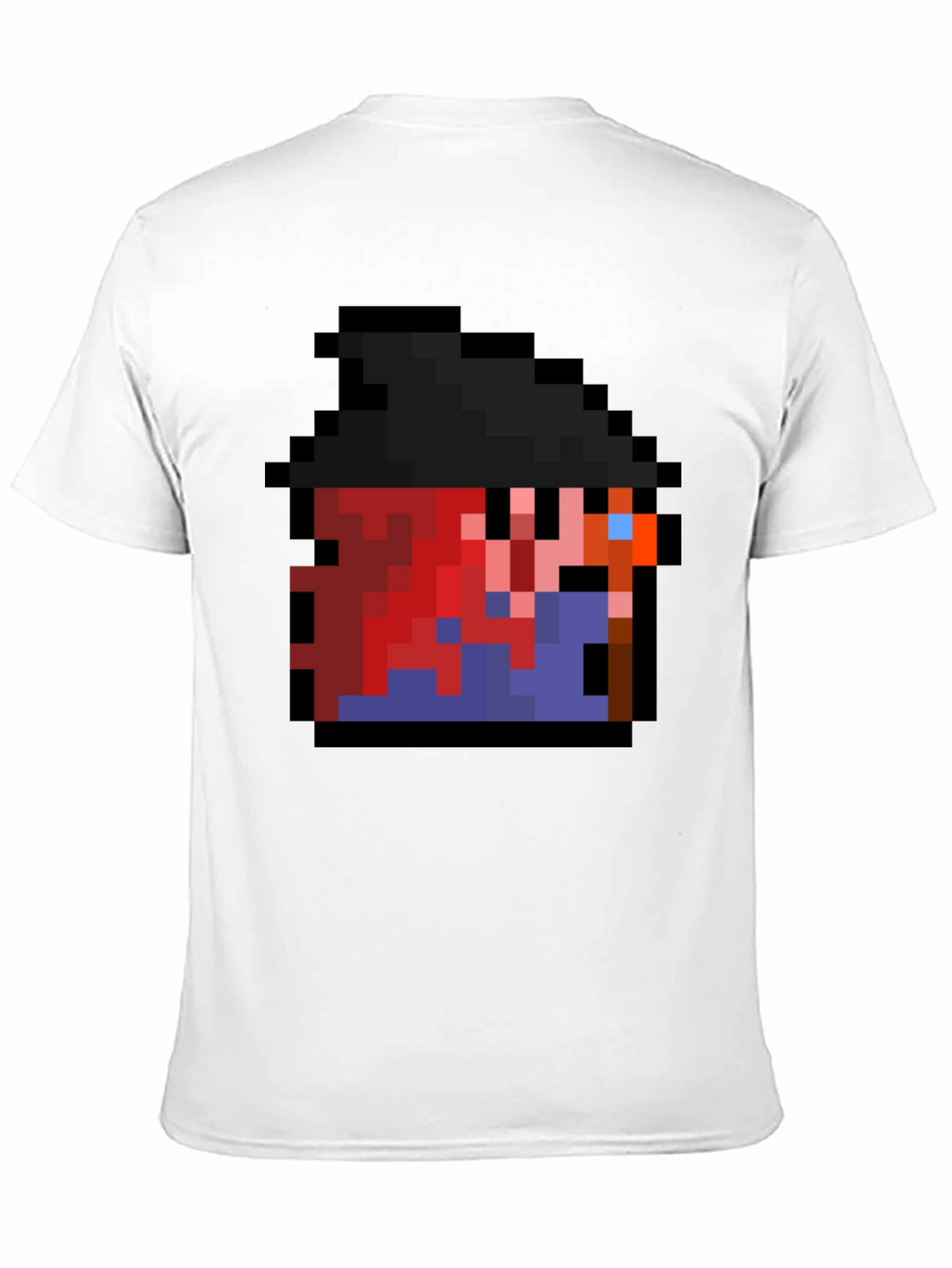 Pixel Character Black T-Shirt - Retro Gaming Style
