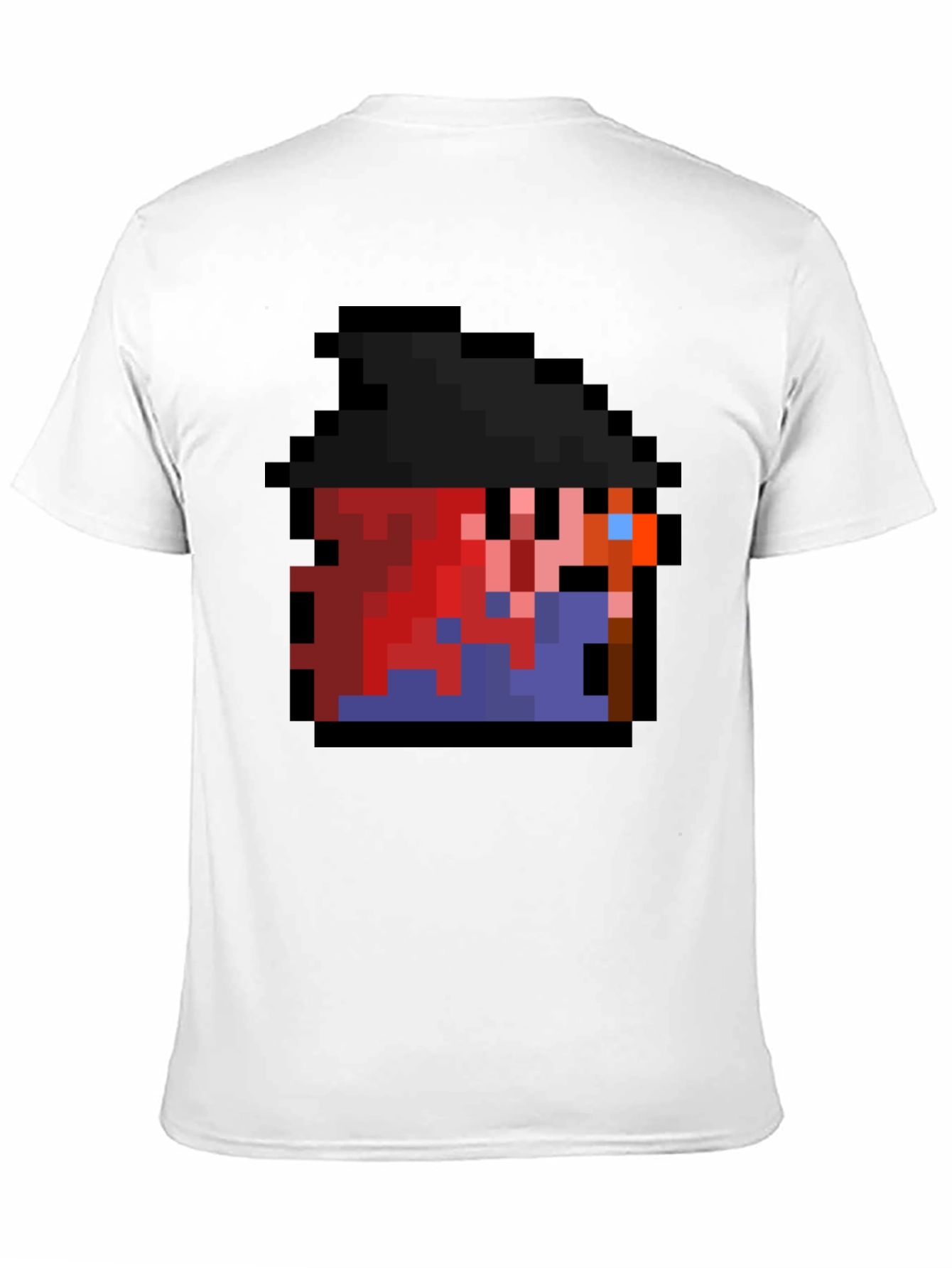 Pixel Character Black T-Shirt - Retro Gaming Style