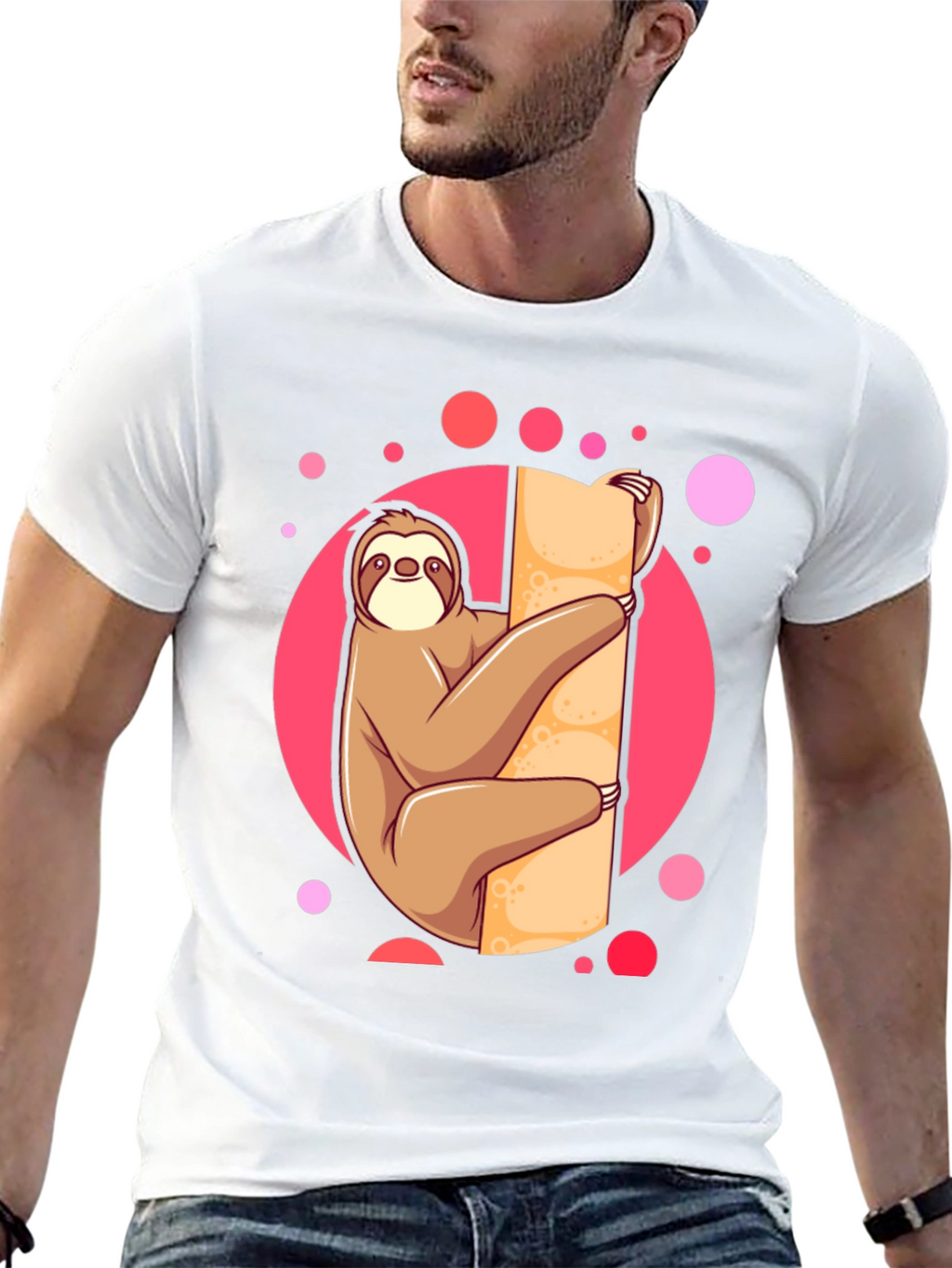 Sloth Lover Tee: Cute Cartoon Design