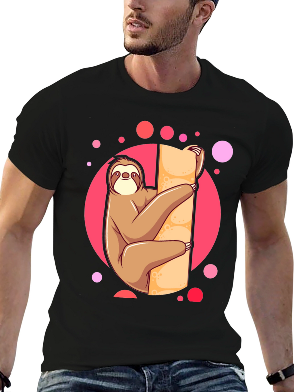 Sloth Lover Tee: Cute Cartoon Design