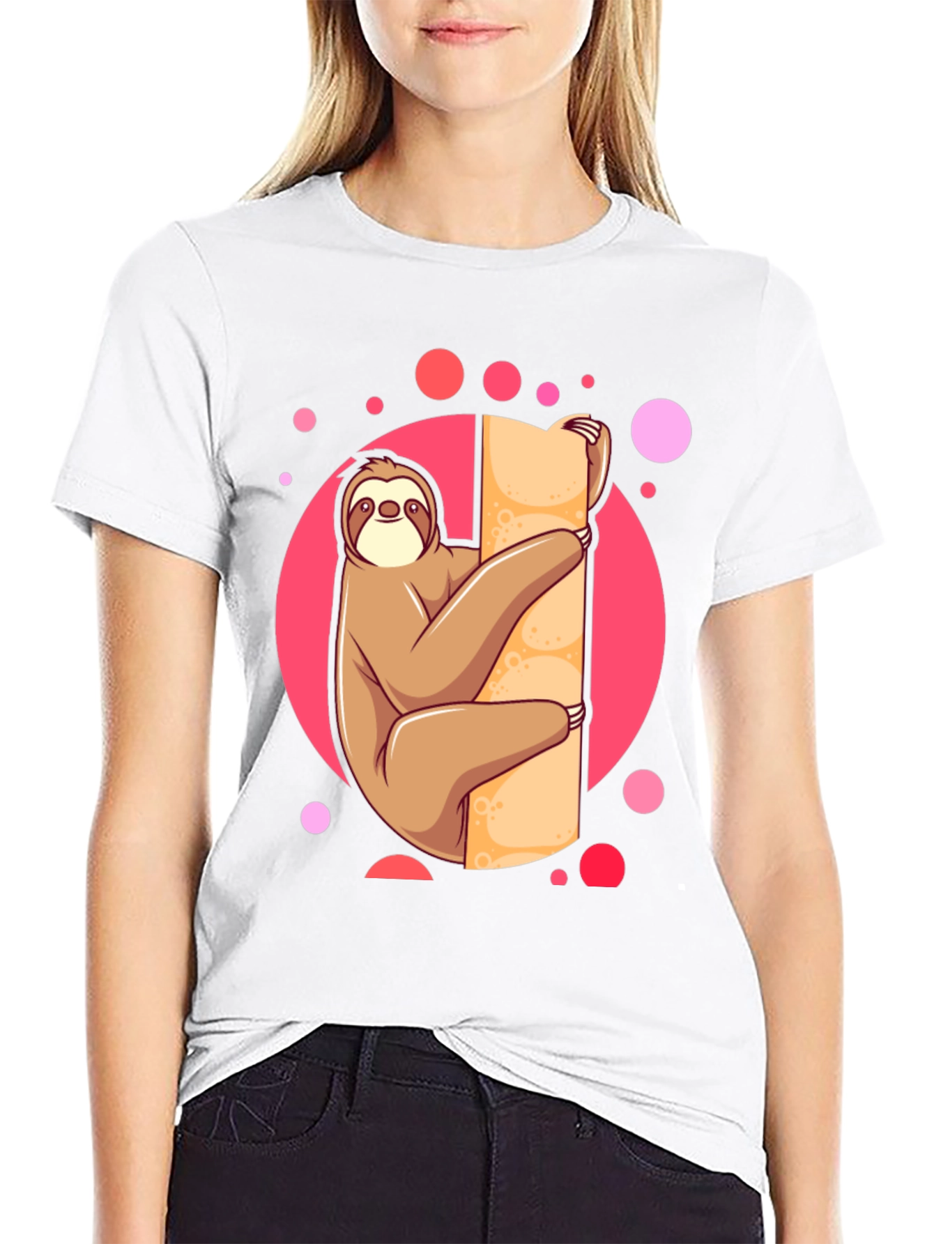 Sloth Lover Tee: Cute Cartoon Design