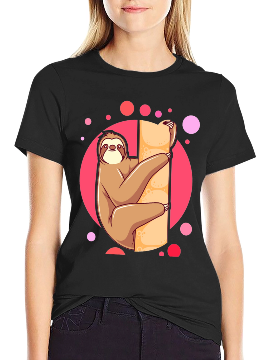 Sloth Lover Tee: Cute Cartoon Design