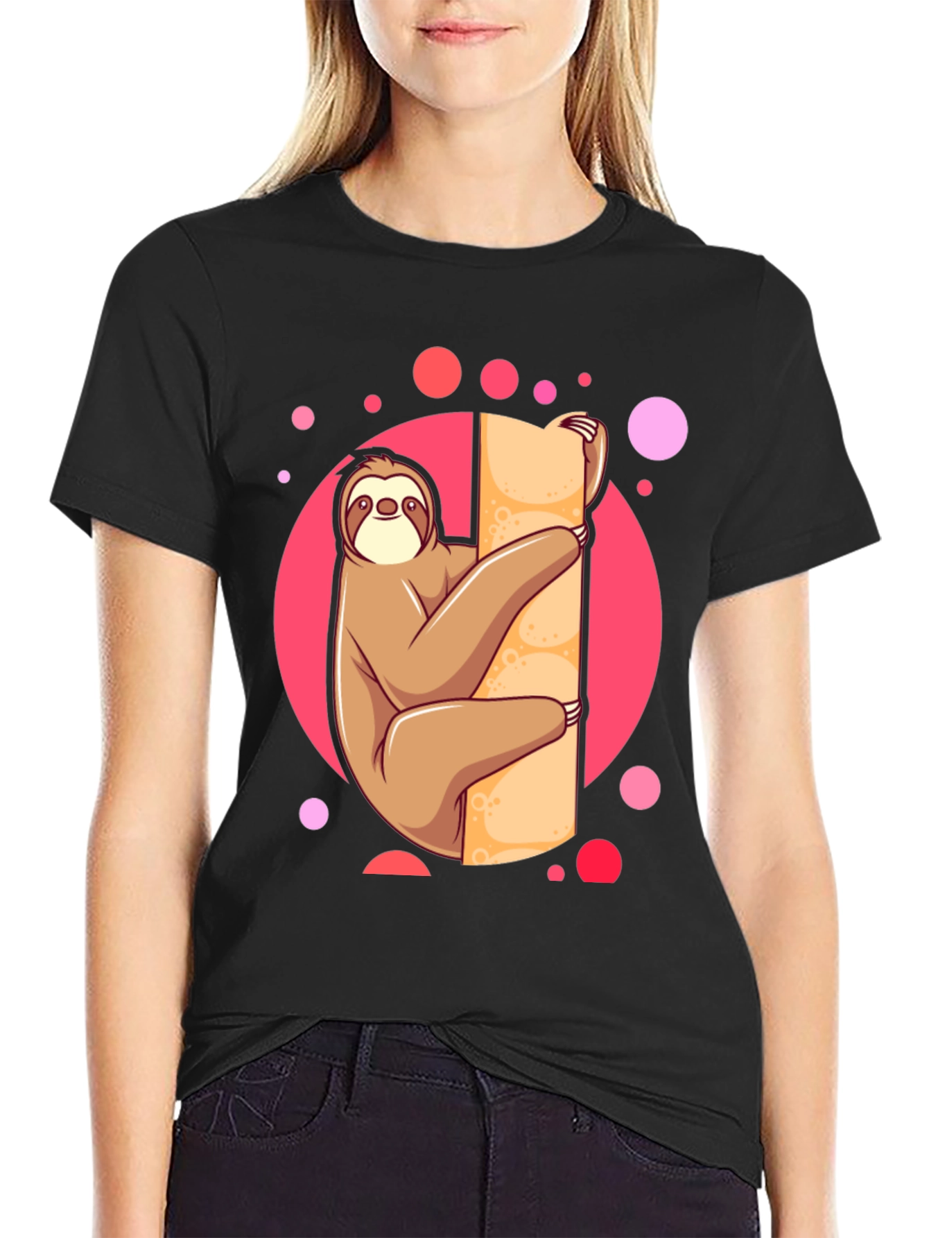 Sloth Lover Tee: Cute Cartoon Design