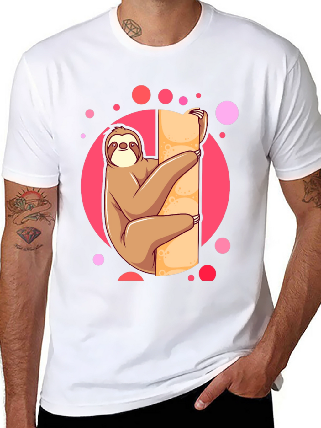 Sloth Lover Tee: Cute Cartoon Design