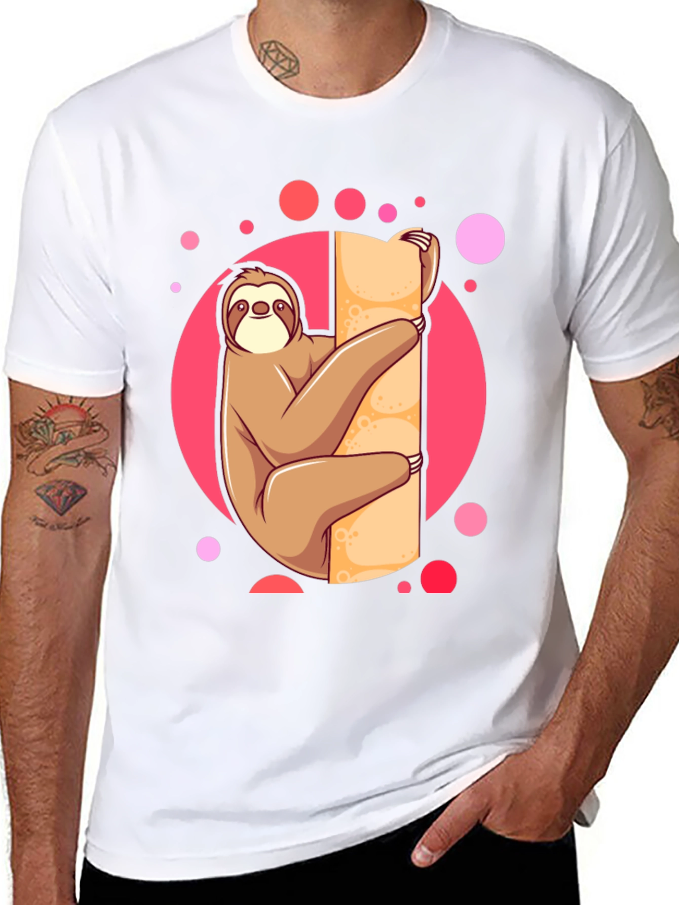 Sloth Lover Tee: Cute Cartoon Design