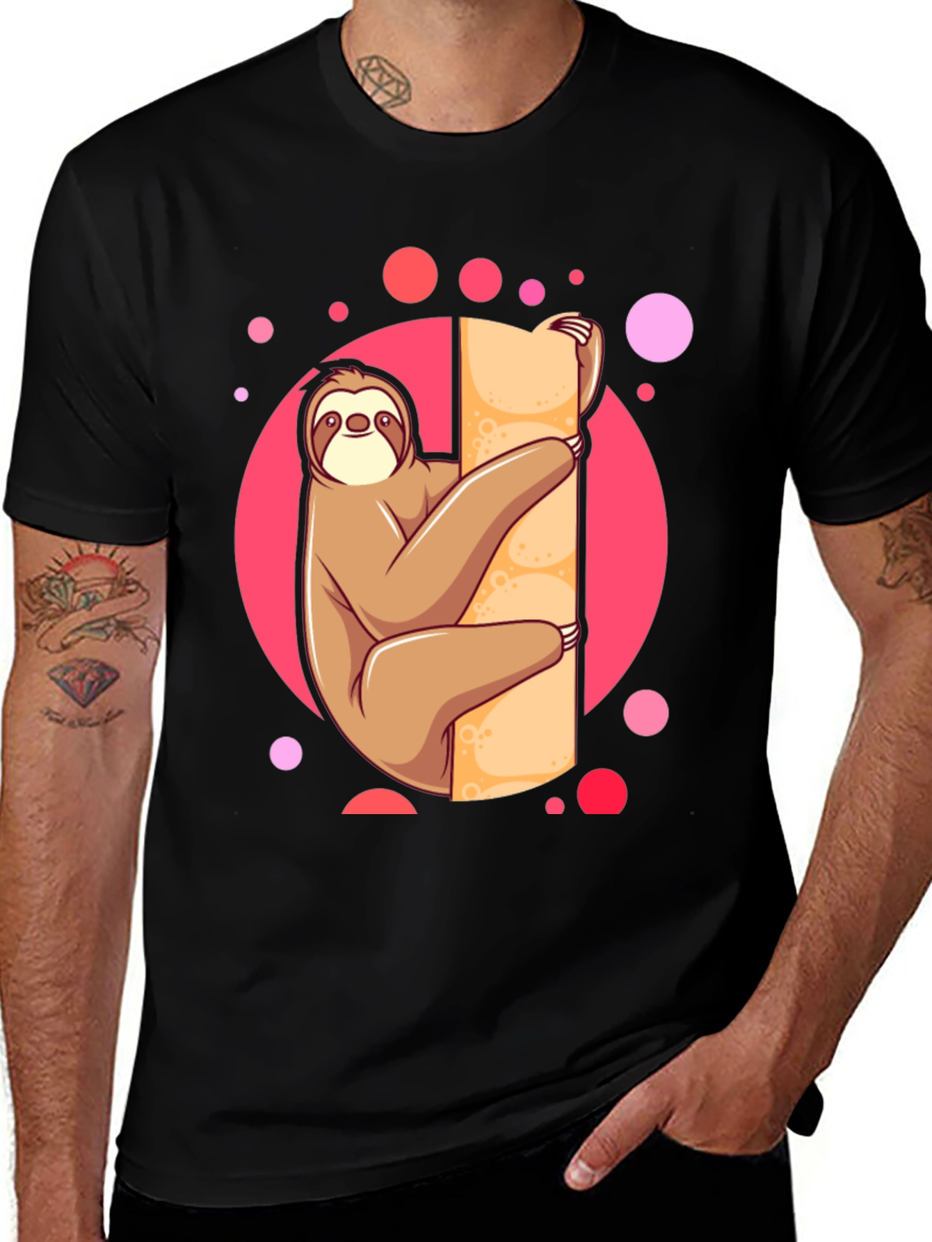 Sloth Lover Tee: Cute Cartoon Design