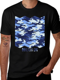 Dream On Camo Chevron Black T-Shirt