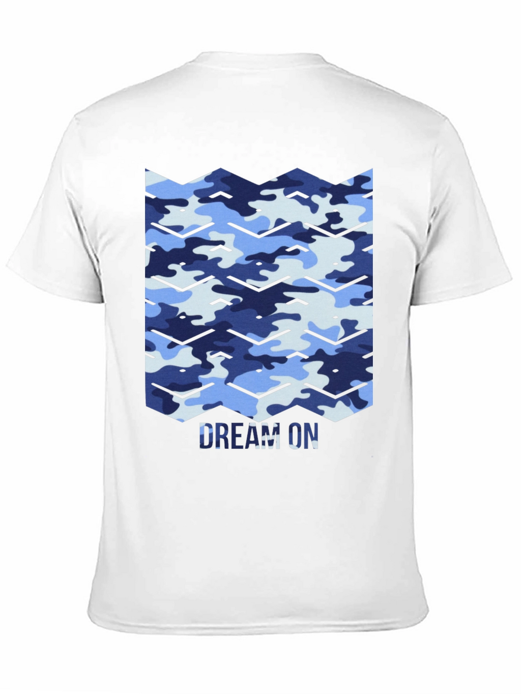 Dream On Camo Chevron Black T-Shirt
