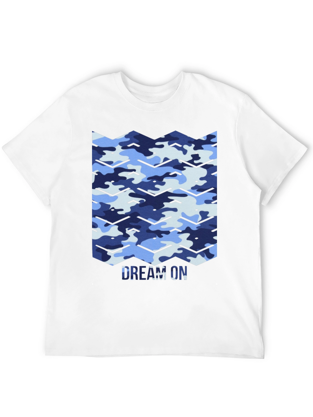 Dream On Camo Chevron Black T-Shirt