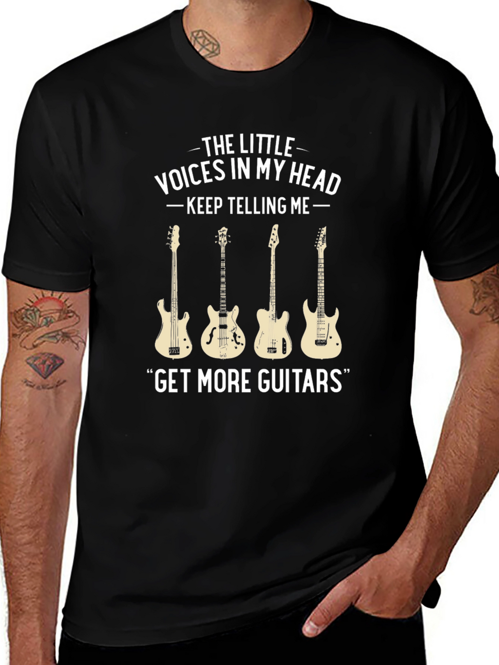 Get More Guitars T-Shirt - Music Lover Tee
