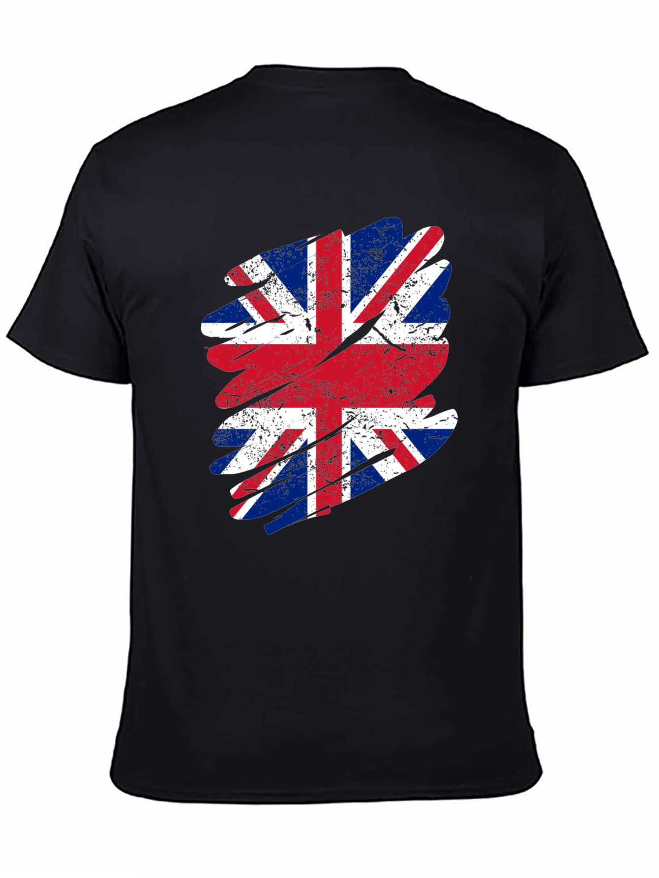 Union Jack Flag Graphic Tee - Distressed Print