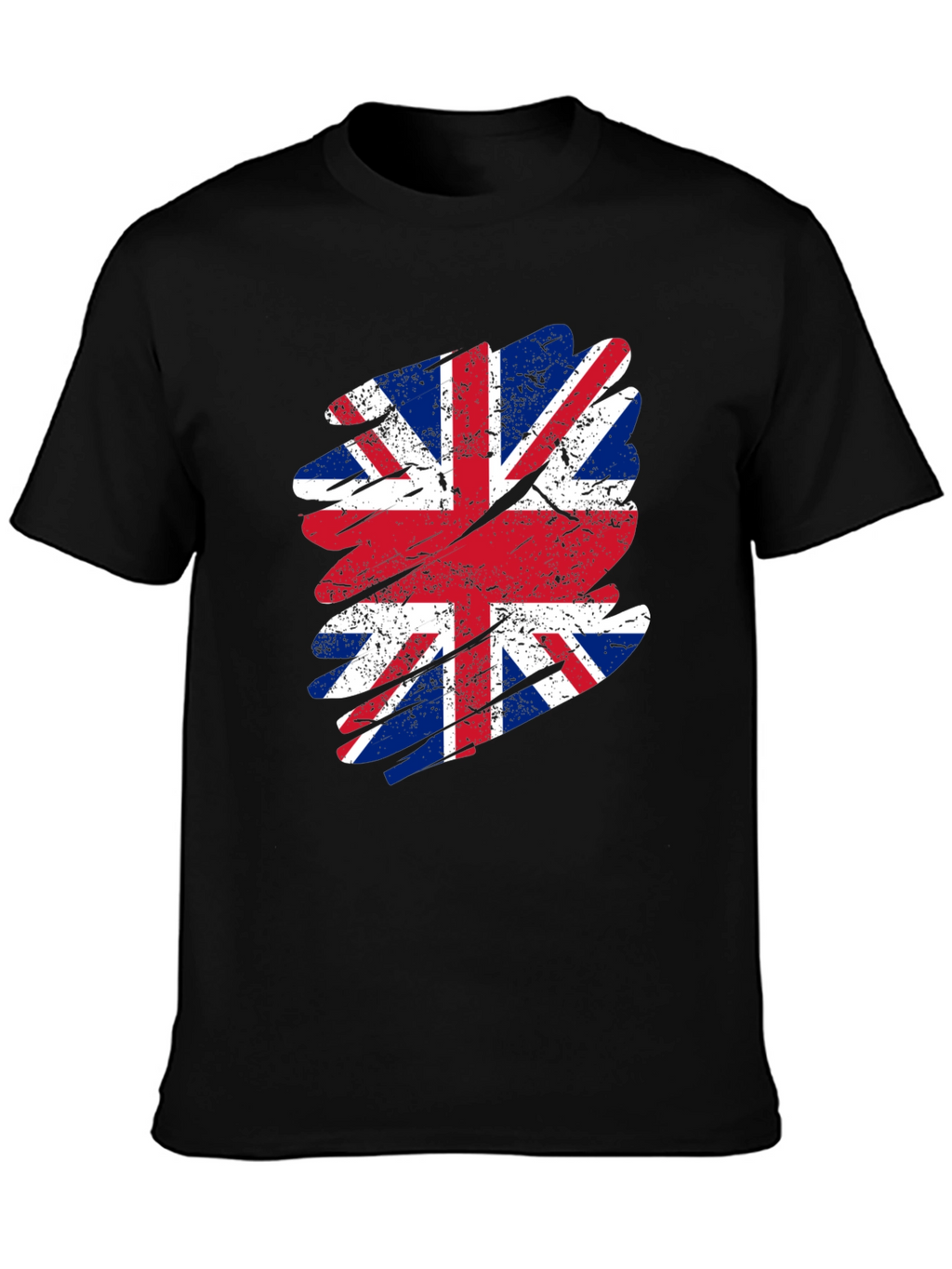 Union Jack Flag Graphic Tee - Distressed Print