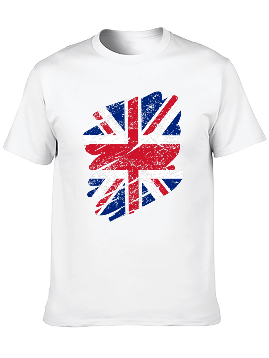 Union Jack Flag Graphic Tee - Distressed Print