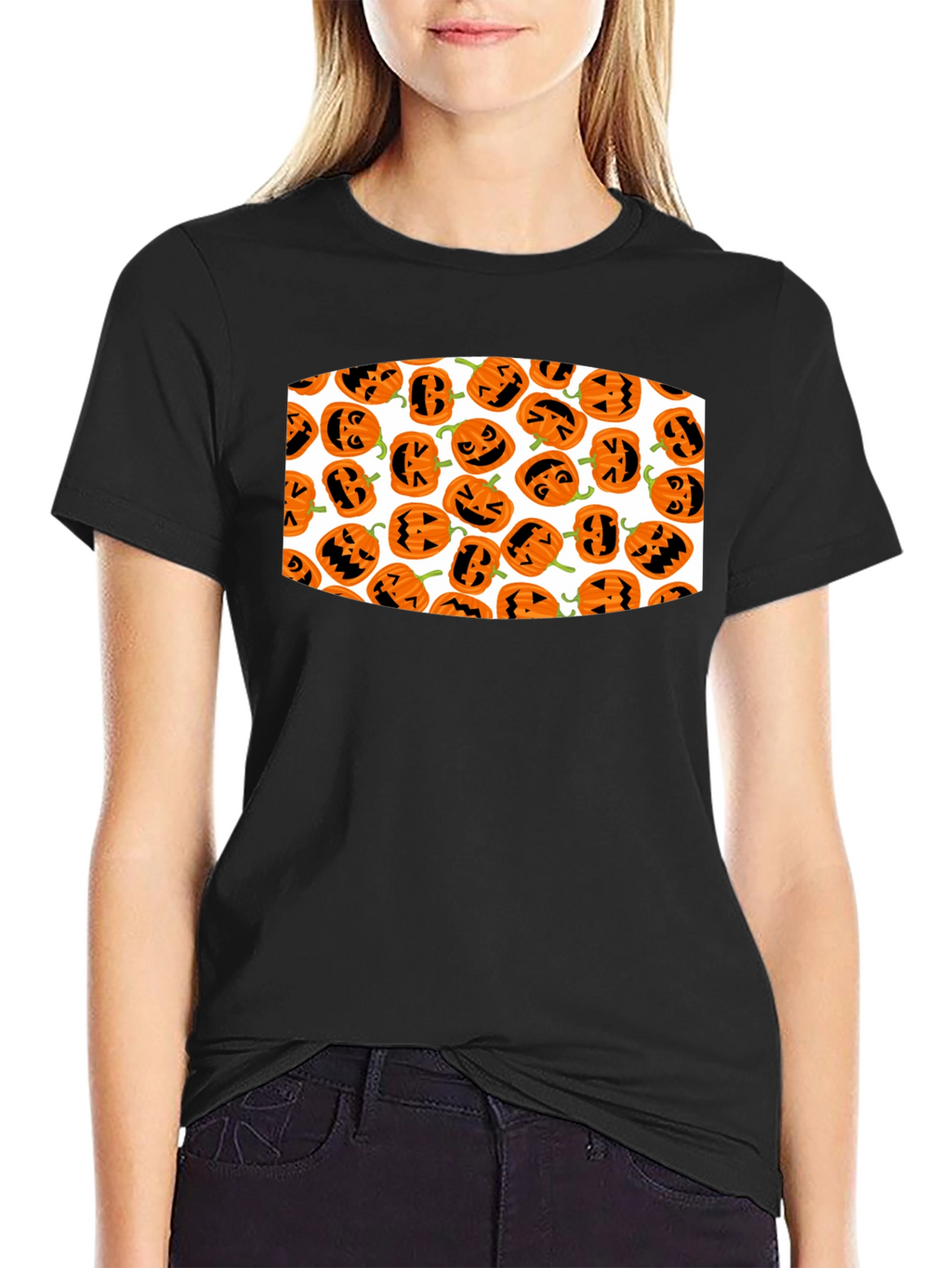 Halloween Pumpkin Pattern T-Shirt