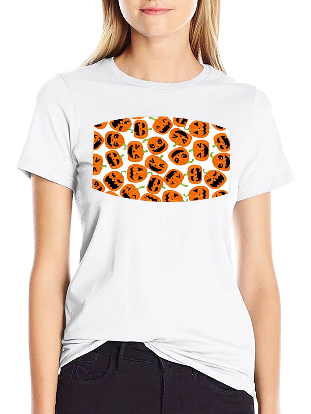 Halloween Pumpkin Pattern T-Shirt