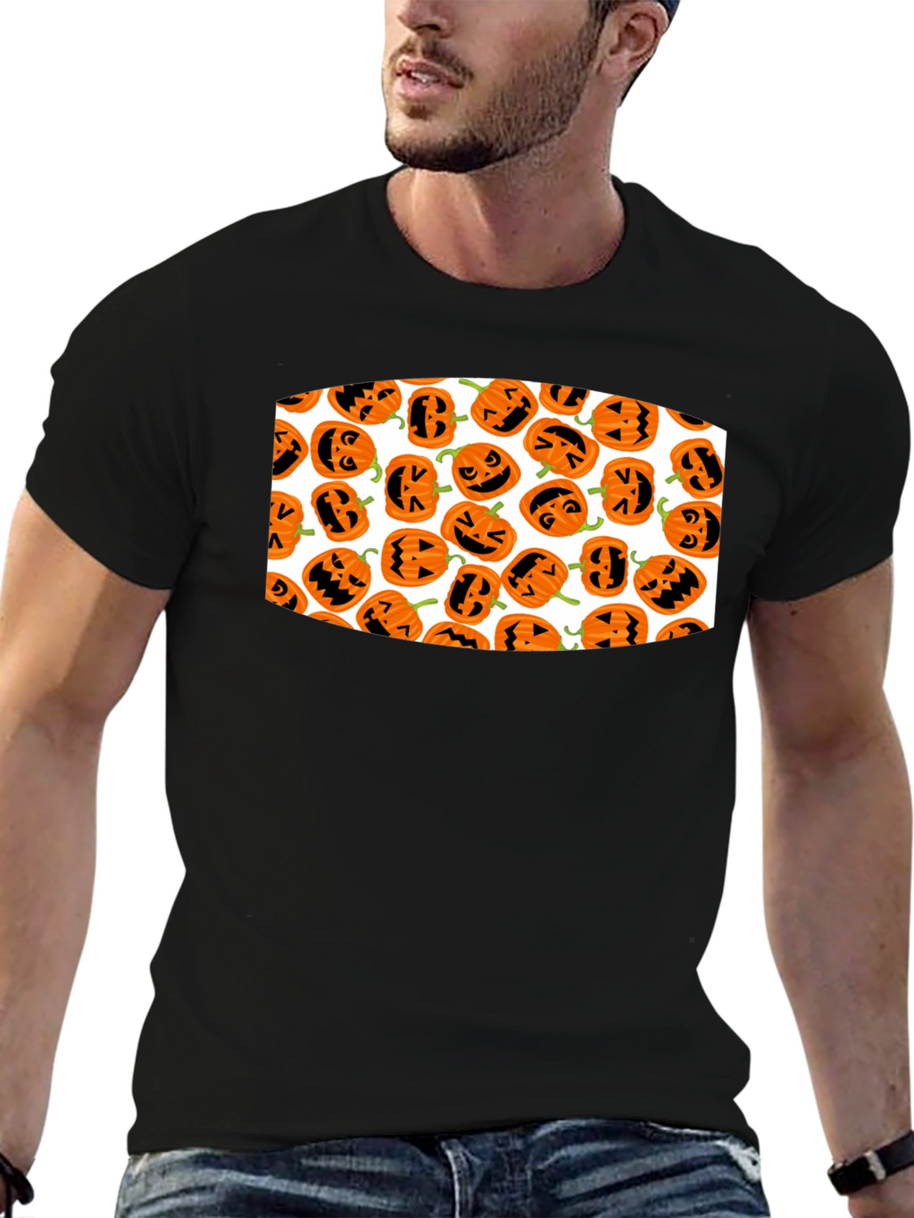 Halloween Pumpkin Pattern T-Shirt