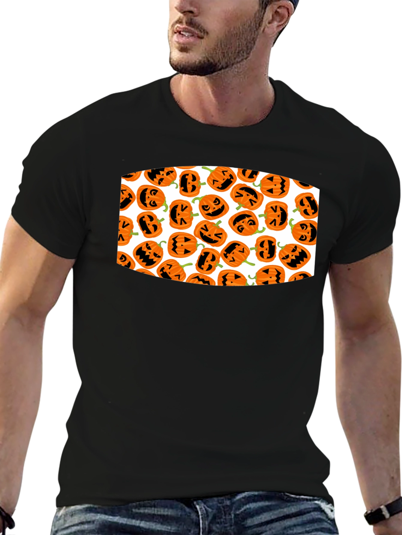 Halloween Pumpkin Pattern T-Shirt