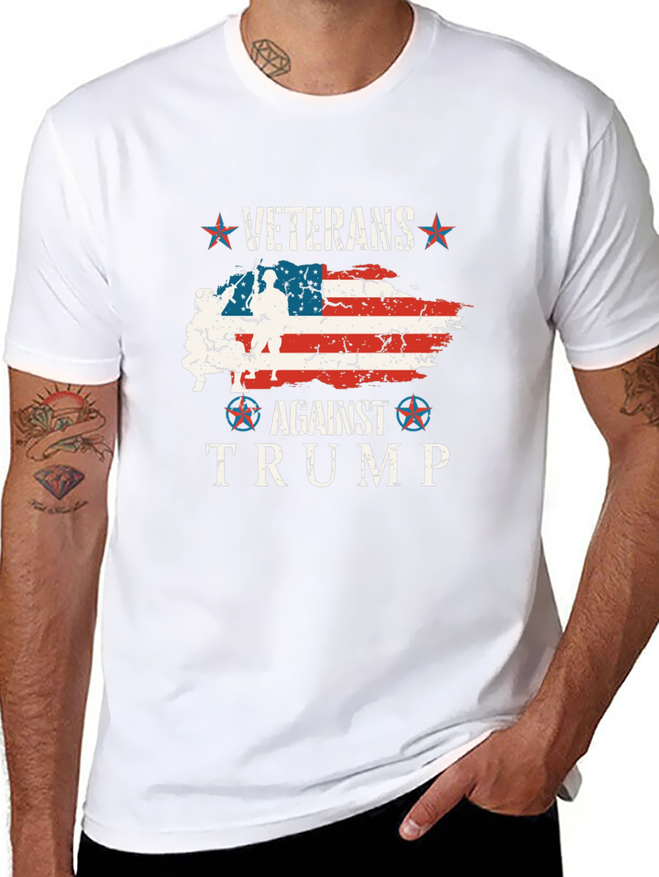 Veterans Against Trump Graphic Tee