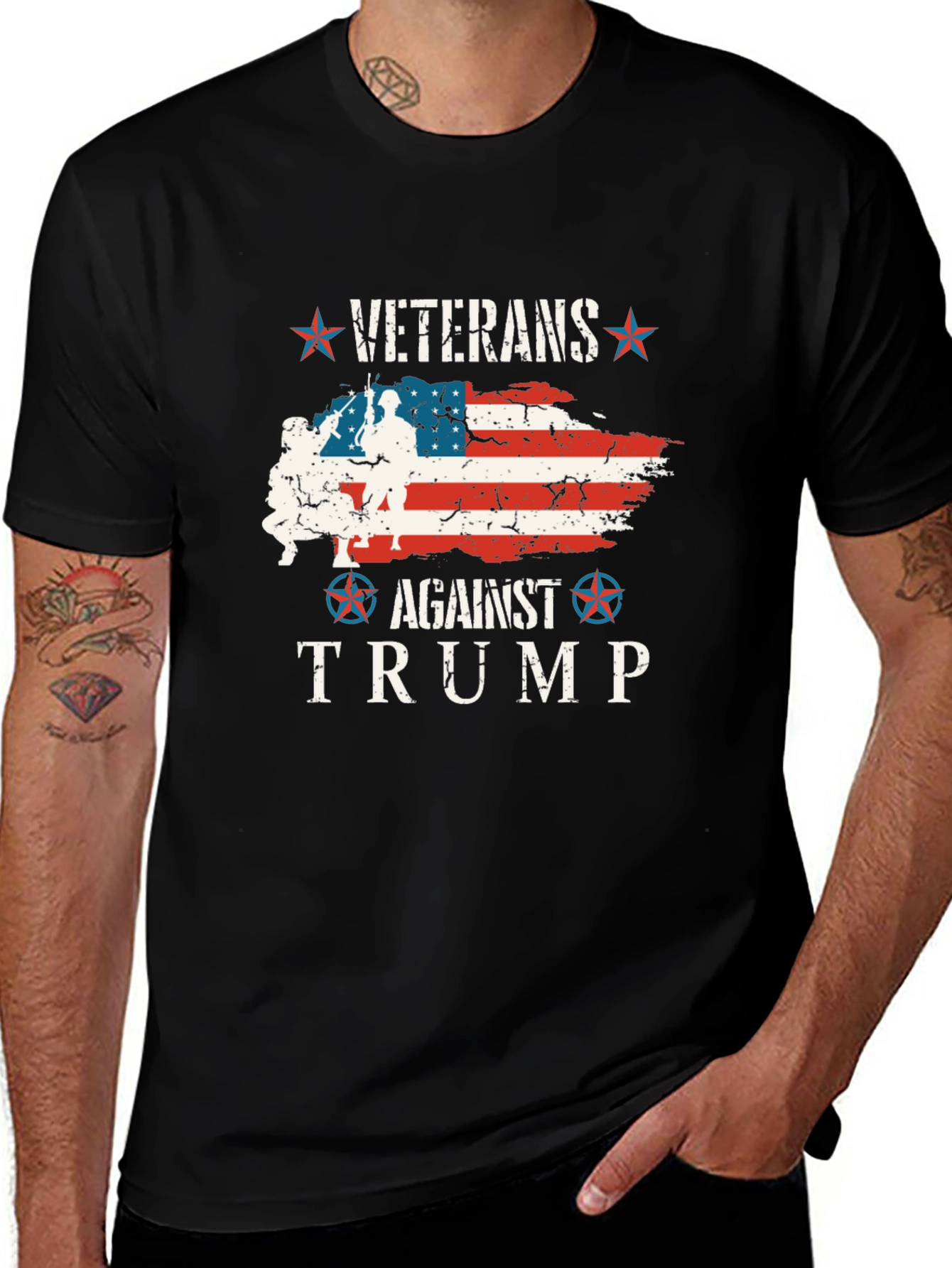 Veterans Against Trump Graphic Tee