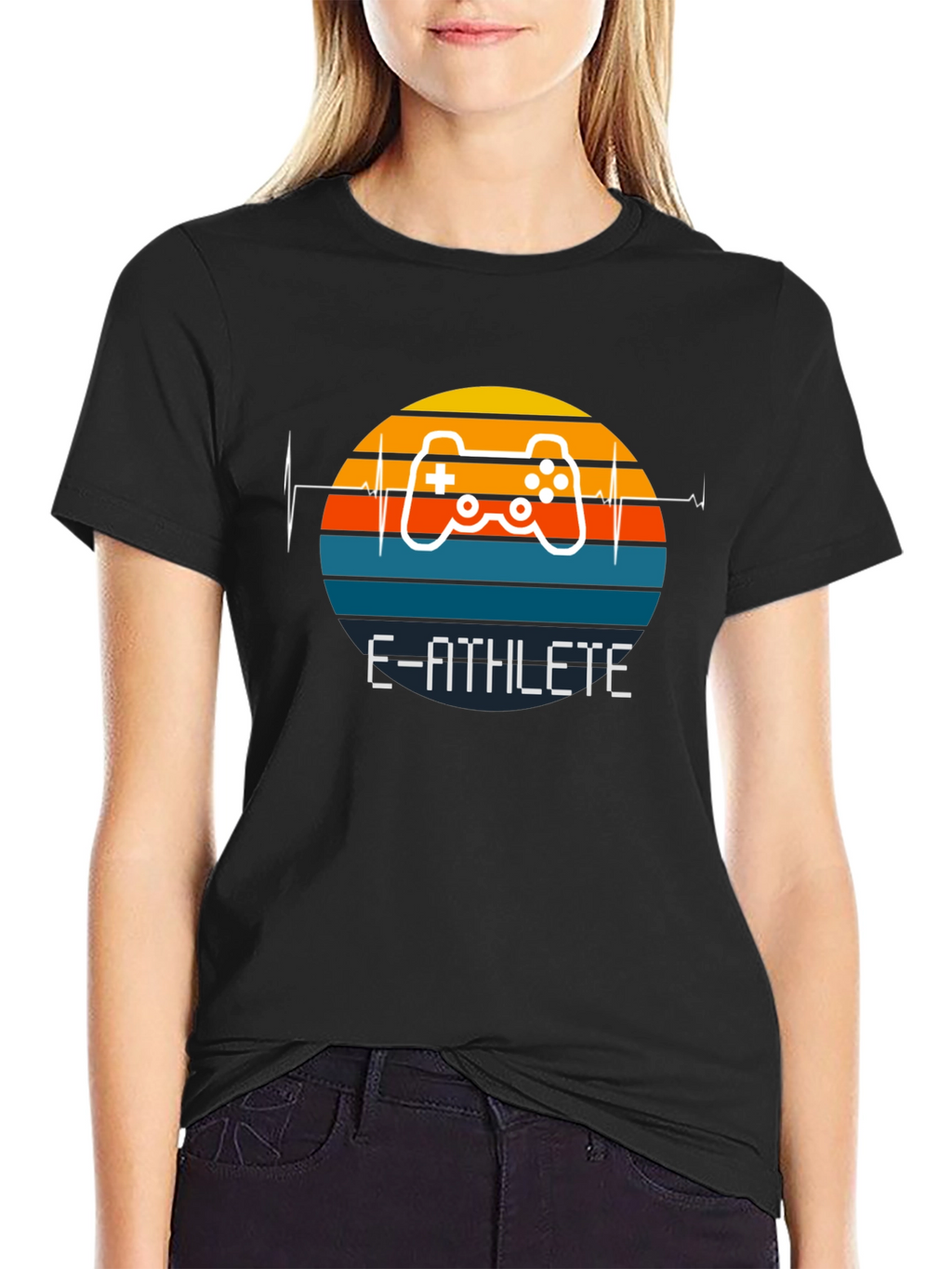 E-Athlete Gaming Controller Heartbeat T-Shirt