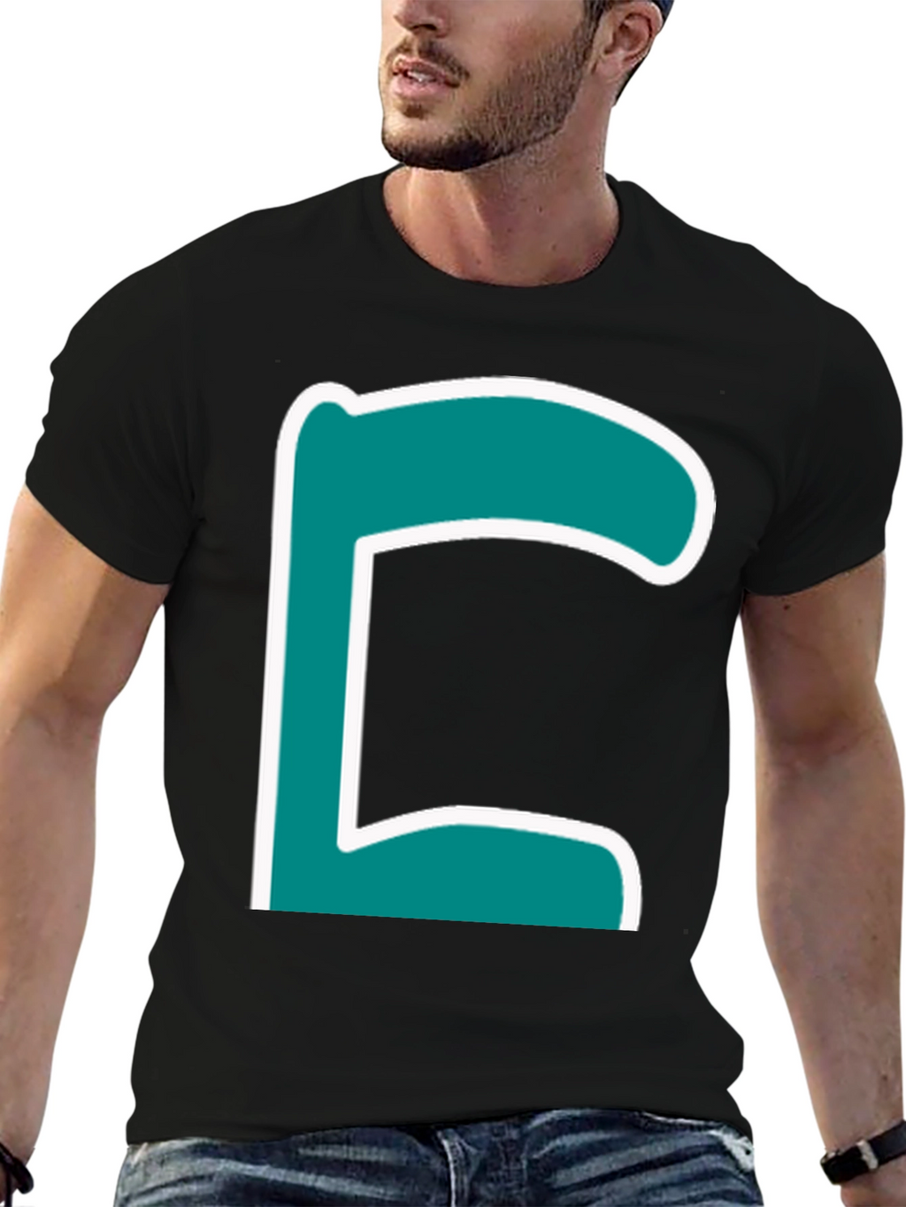 Letter C Graphic T-Shirt - Trendy Casual Tee
