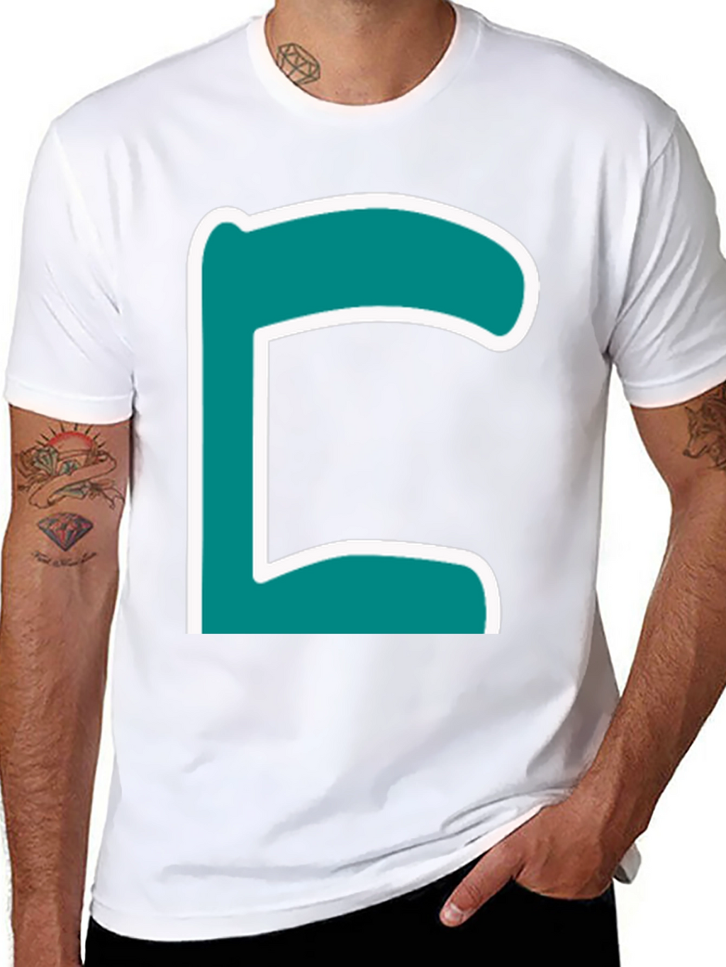Letter C Graphic T-Shirt - Trendy Casual Tee