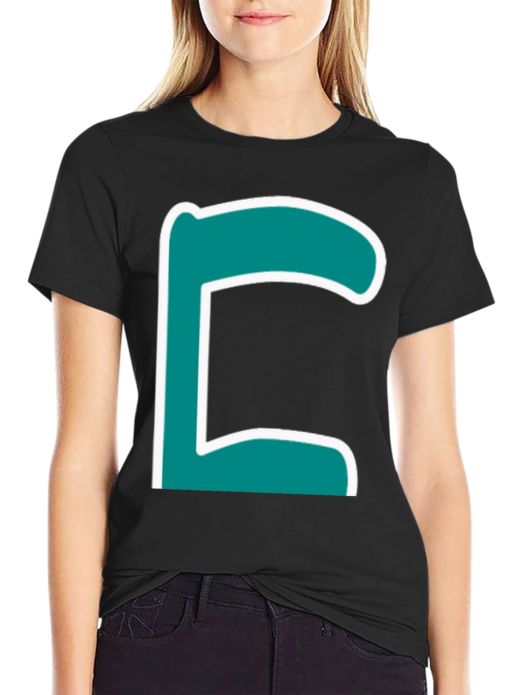 Letter C Graphic T-Shirt - Trendy Casual Tee