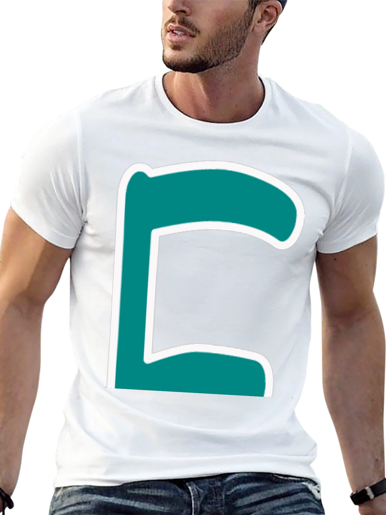 Letter C Graphic T-Shirt - Trendy Casual Tee