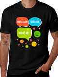 Social Media T-Shirt - Insta FB Whatsapp