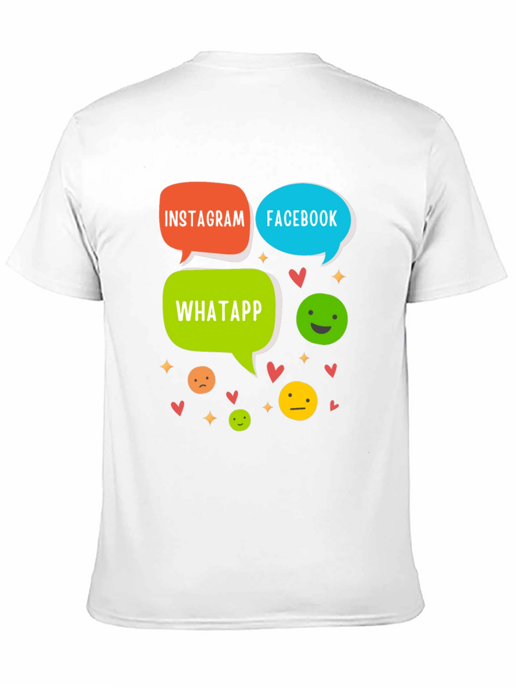 Social Media T-Shirt - Insta FB Whatsapp