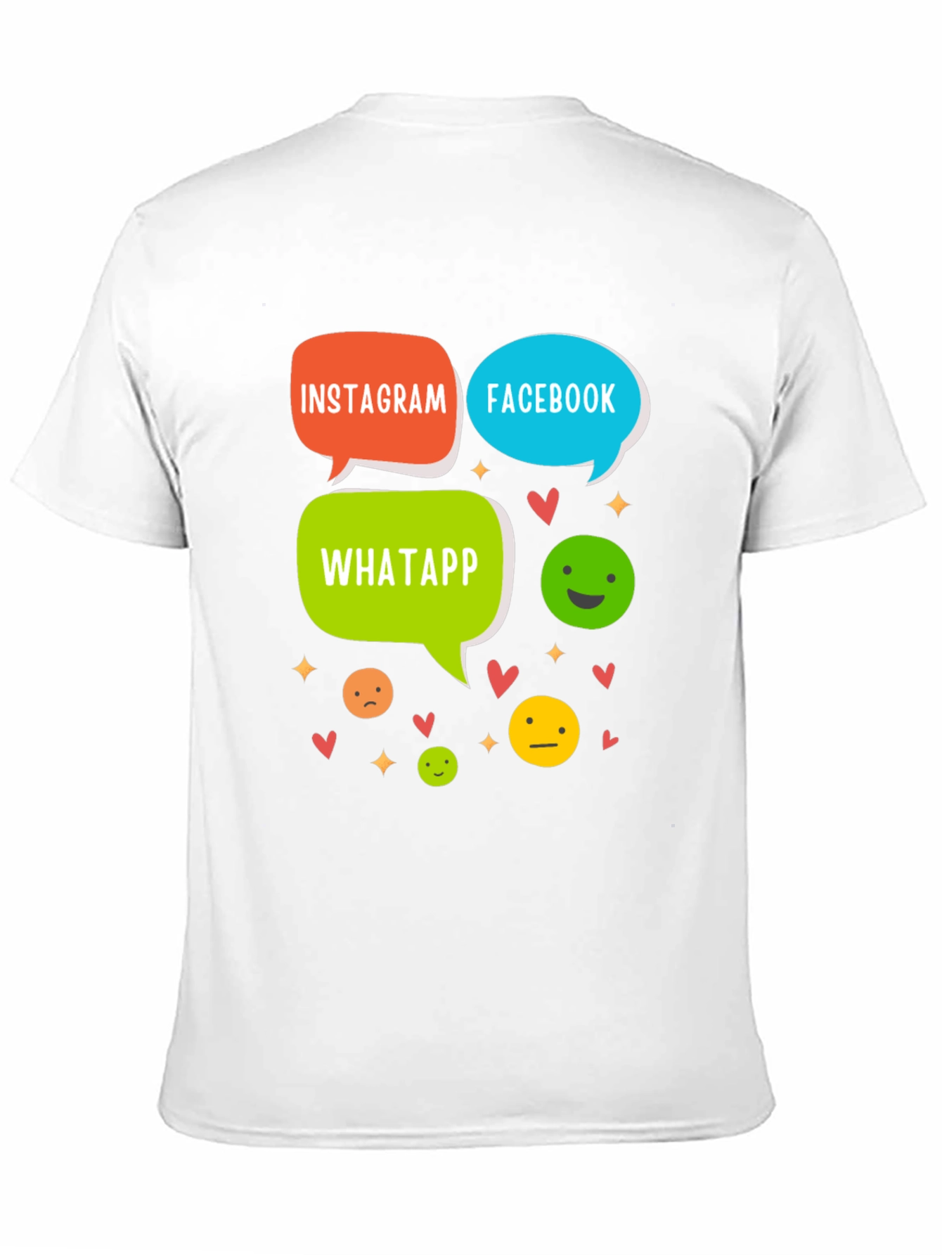 Social Media T-Shirt - Insta FB Whatsapp
